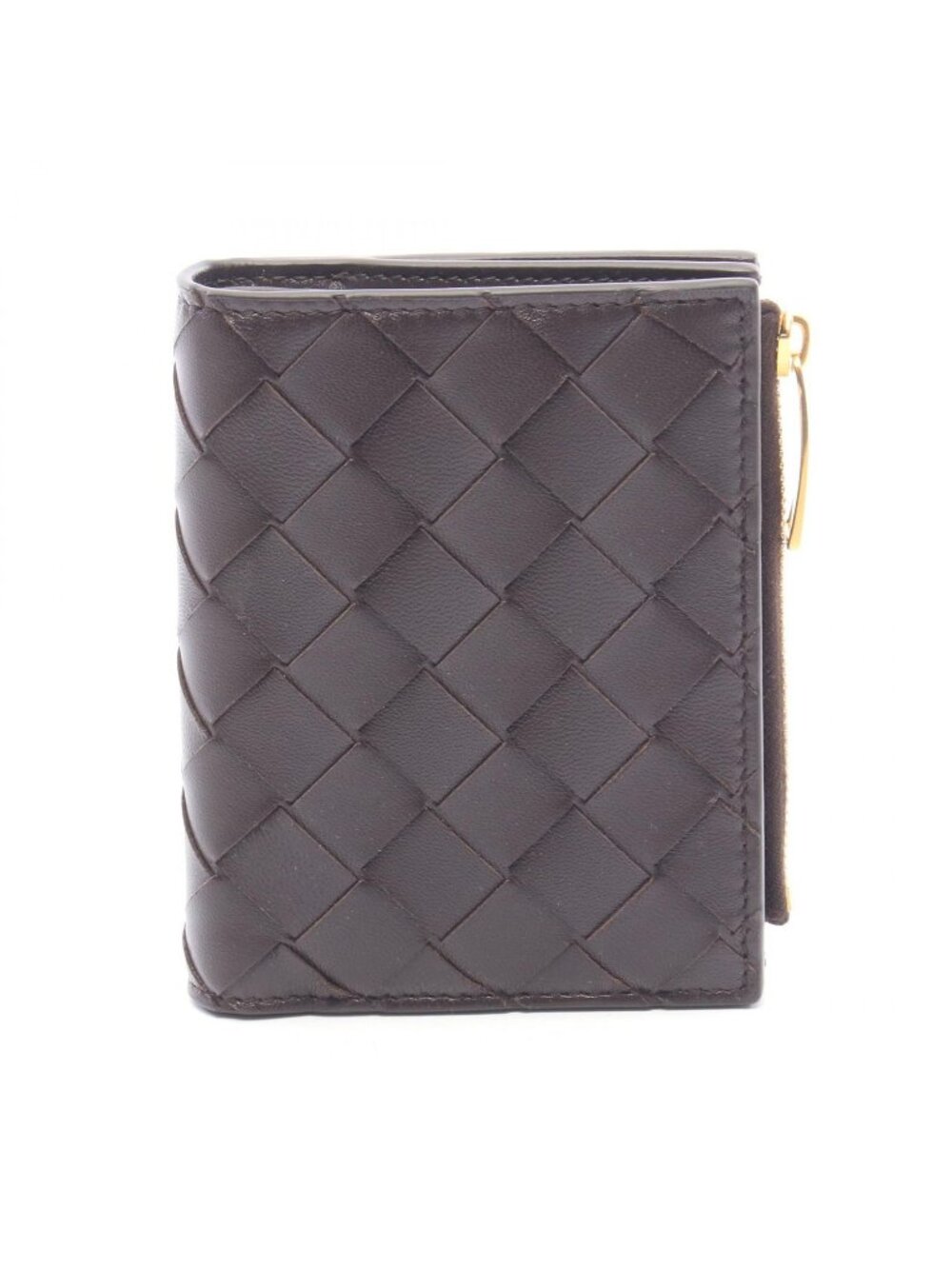 Bottega Veneta Bifold Wallet Intrecciato Leather Coin Purse